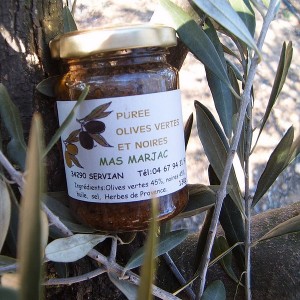 Purée d'olives vertes et noires
